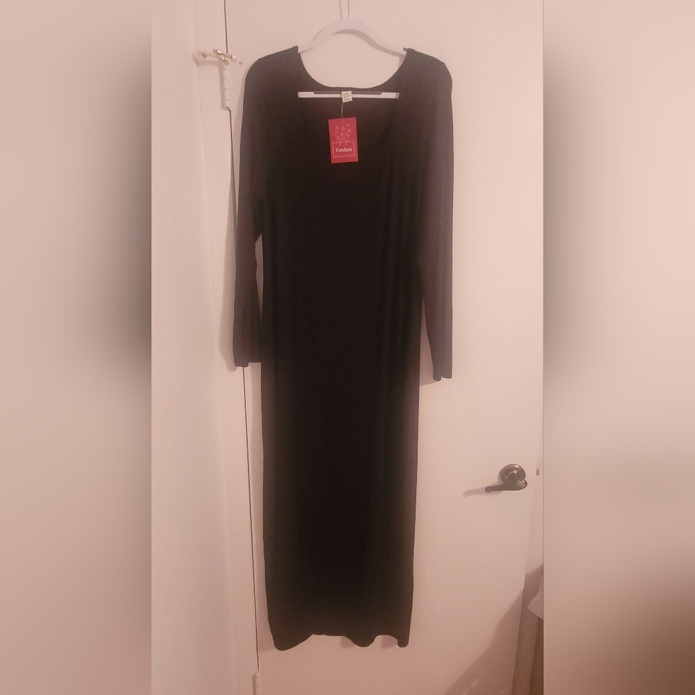 Verdusa Women’s Long Sleeve Square Neck Bodycon Maxi Long Dress Size XXL